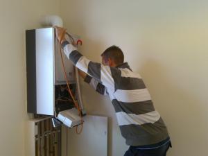one of our is on the job doing a Bakersfield tankless water heater installation