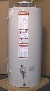 a brand new water heater installed by a Bakersfield water heater repair tech